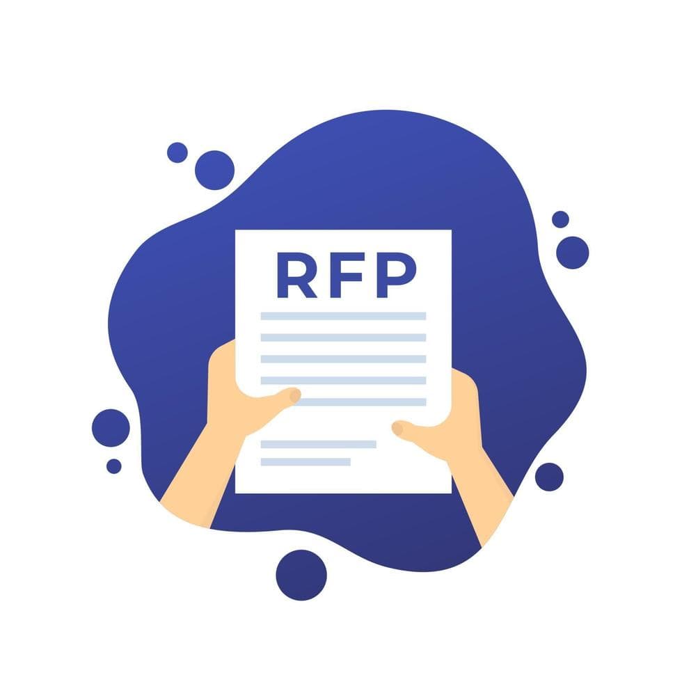 Hands holding an RFP document